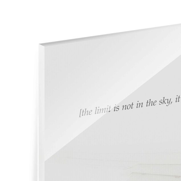 Glass print - Poetic Landscape - Sky
