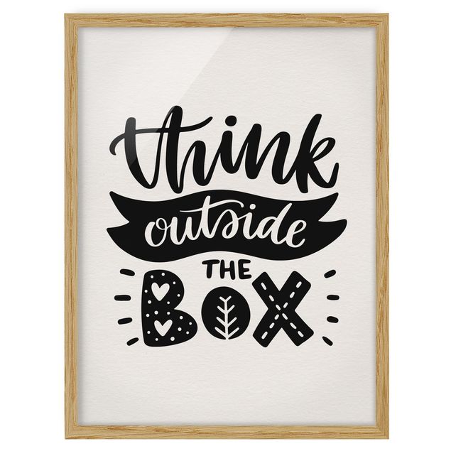 Framed poster - Think Outside The Box