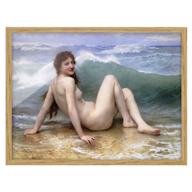 Framed poster - William Adolphe Bouguereau - The Wave