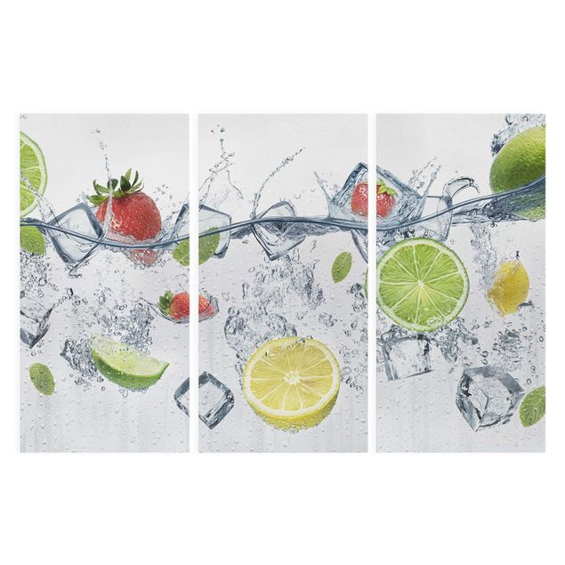 Print on canvas 3 parts - Fruit Cocktail