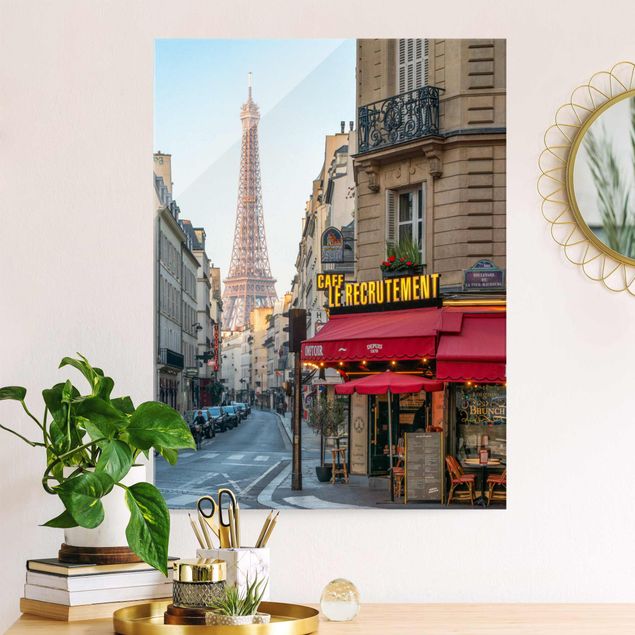 Glas Magnettafel Streets Of Paris