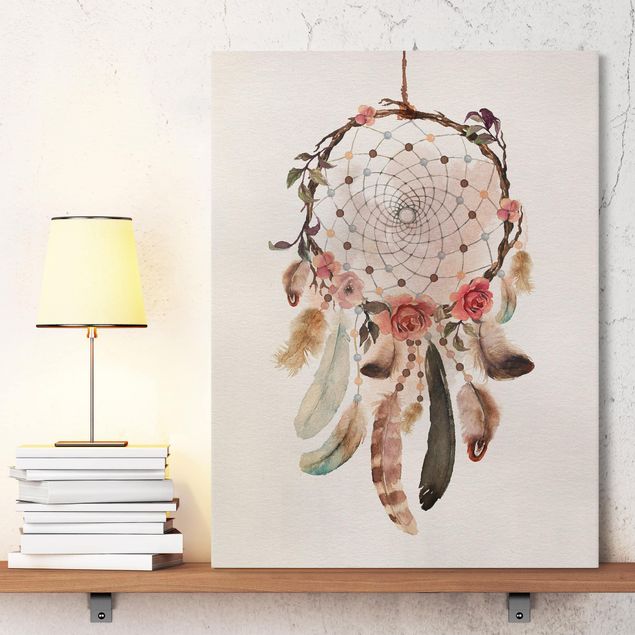 Print on canvas - Dream Catcher With Beads