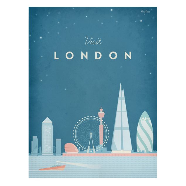 Print on canvas - Travel Poster - London