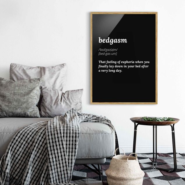 Framed poster - Bedgasm