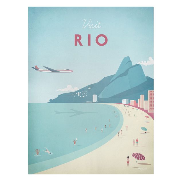 Print on canvas - Travel Poster - Rio De Janeiro