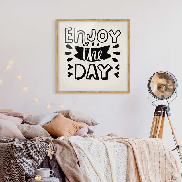 Framed poster - Enjoy the day