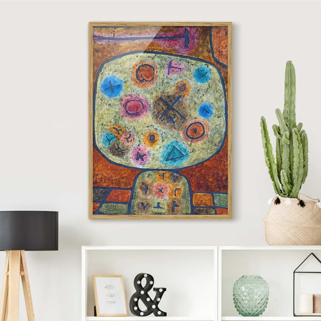 Framed poster - Paul Klee - Flowers in Stone