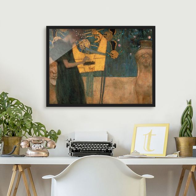 Framed poster - Gustav Klimt - Music