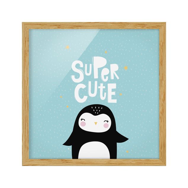 Framed poster - Super Cute Penguin