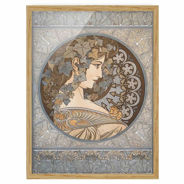 Framed poster - Alfons Mucha - Synthia