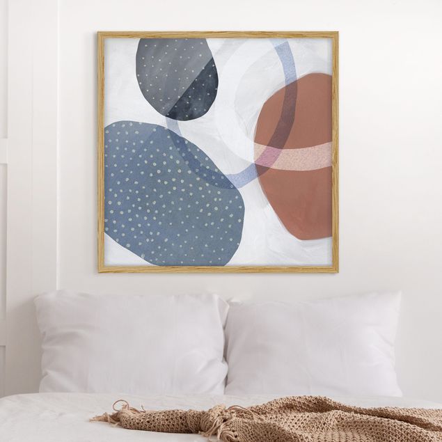 Framed poster - Orbit With Dots I