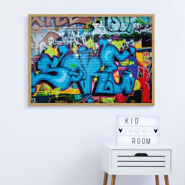 Framed poster - Colours of Graffiti
