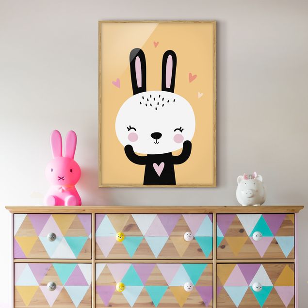 Framed poster - The Happiest Rabbit
