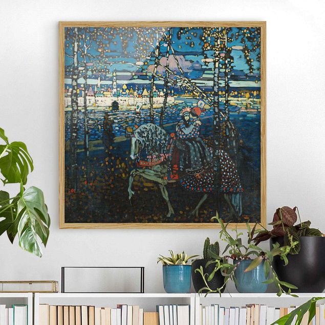 Framed poster - Wassily Kandinsky - Riding Paar