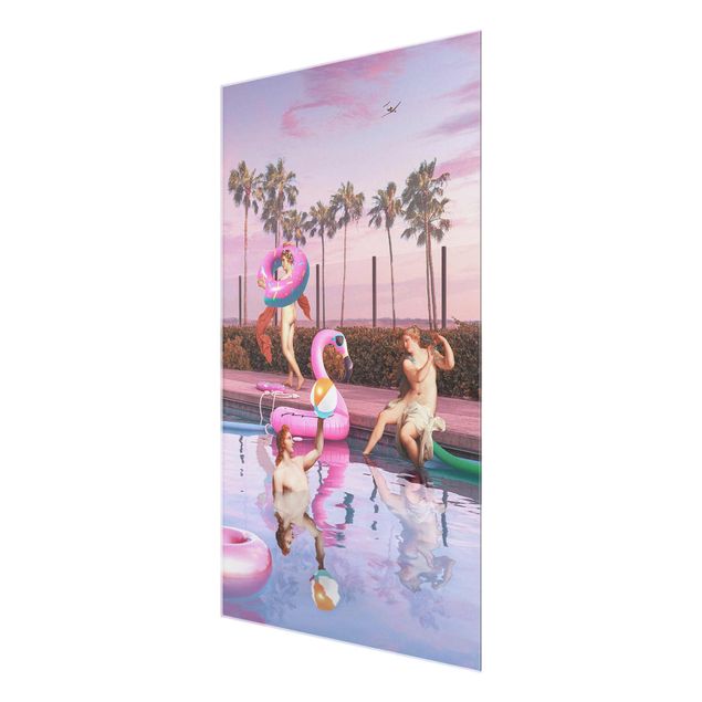 Glass print - Pool Party