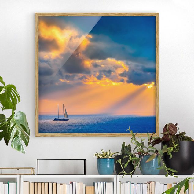 Framed poster - Sailing The Horizon