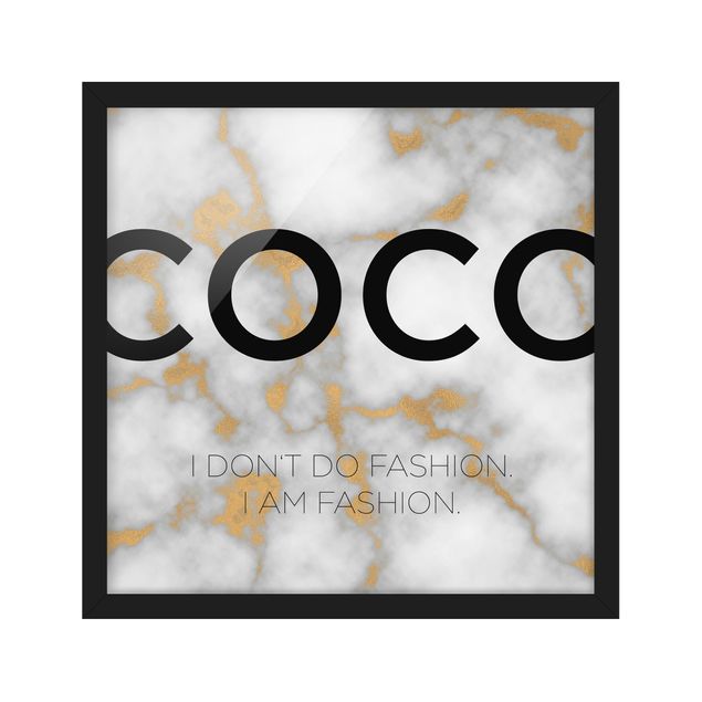 Framed poster - Coco - I Dont Do Fashion