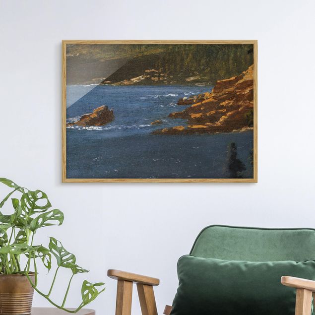 Framed poster - Albert Bierstadt - California Coast