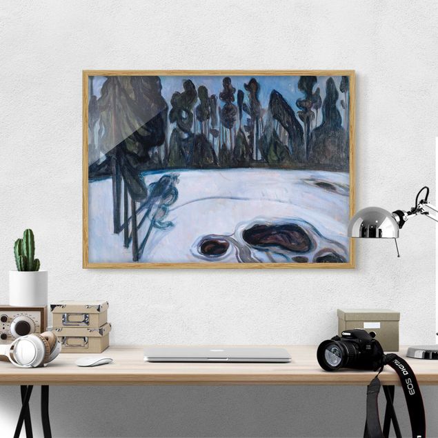 Framed poster - Edvard Munch - Starry Night