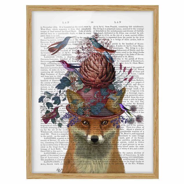 Framed poster - Fowler - Fox With Artichoke