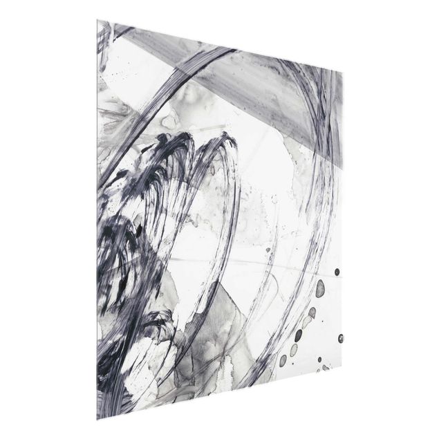 Glass print - Sonar Black And White I