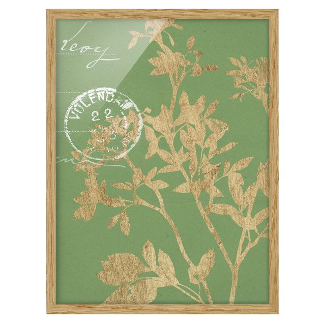 Framed poster - Golden Leaves On Lind II