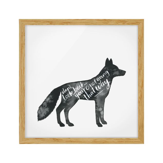 Framed poster - Animals With Wisdom - Fox