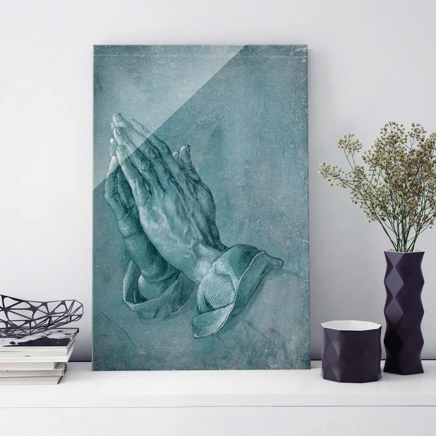 Glass print - Albrecht Dürer - Study Of Praying Hands