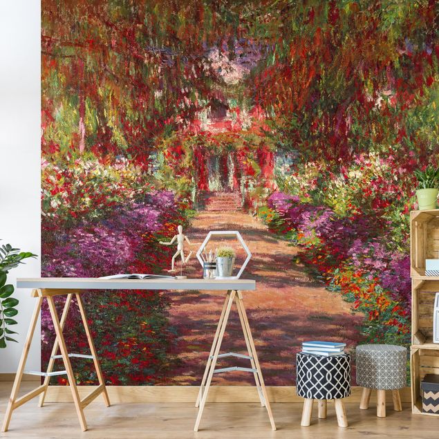 Wallpaper - Claude Monet - Pathway In Monet's Garden At Giverny