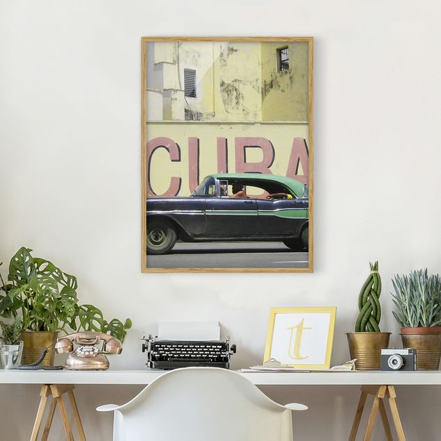 Framed poster - Show me Cuba
