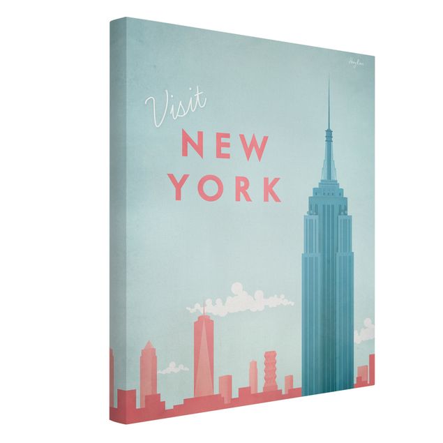 Print on canvas - Travel Poster - New York