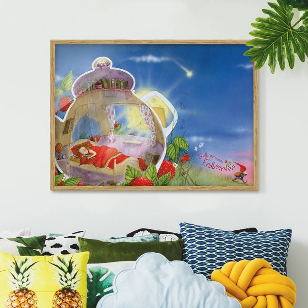 Framed poster - Little Strawberry Strawberry Fairy - Sleep Well!