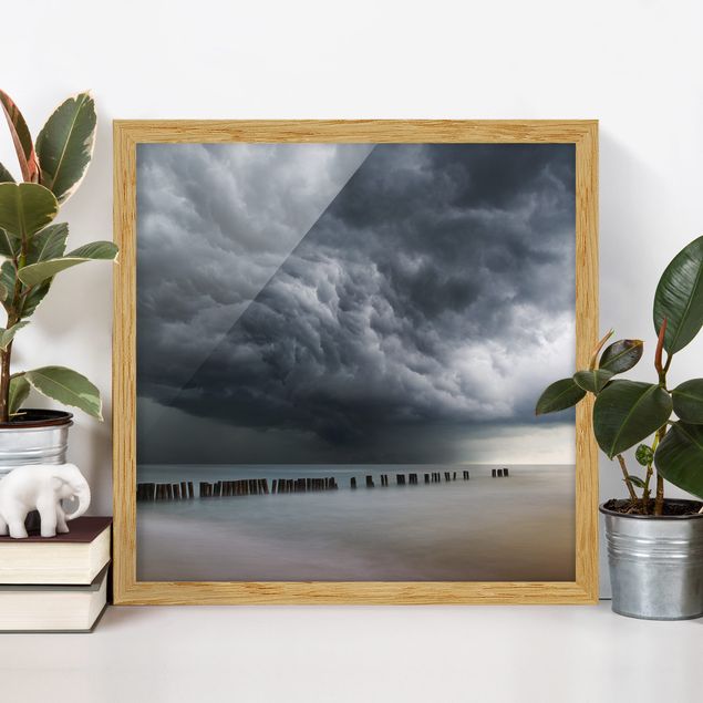 Framed poster - Storm Clouds Over The Baltic Sea