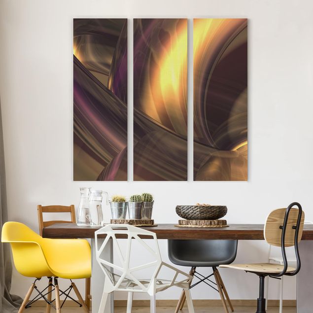 Print on canvas 3 parts - Enchanted Fire