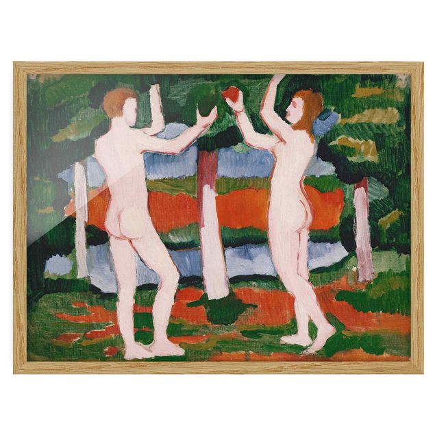 Framed poster - August Macke - Adam And Eve