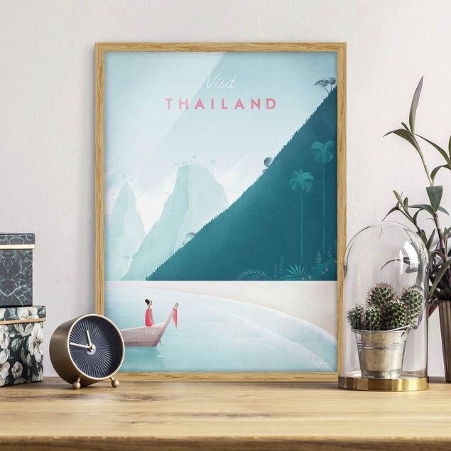Framed poster - Travel Poster - Thailand