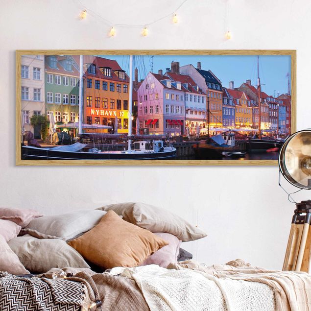 Framed poster - Copenhagen Harbor In The Evening