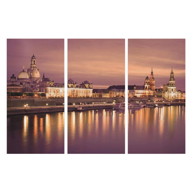 Print on canvas 3 parts - Canaletto Dresden
