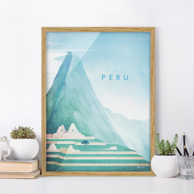 Framed poster - Travel Poster - Peru