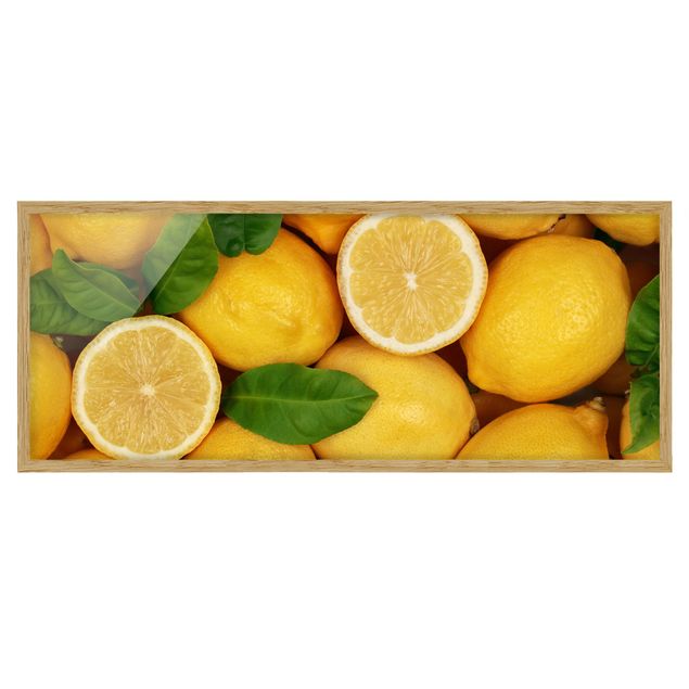 Framed poster - Juicy lemons