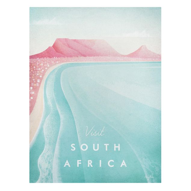 Print on canvas - Travel Poster - South Africa