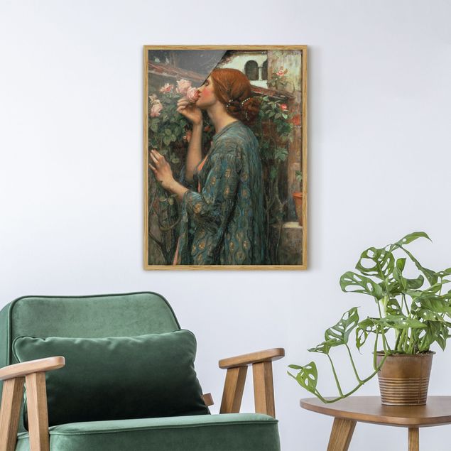 Framed poster - John William Waterhouse - The Soul Of The Rose