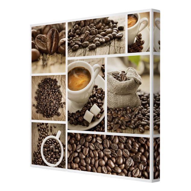 Print on canvas - Coffee Collage