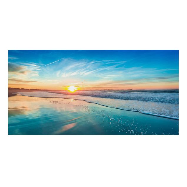 Print on canvas - Romantic Sunset By The Sea