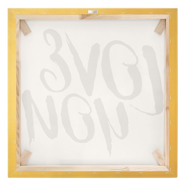 Canvas print gold - Love You