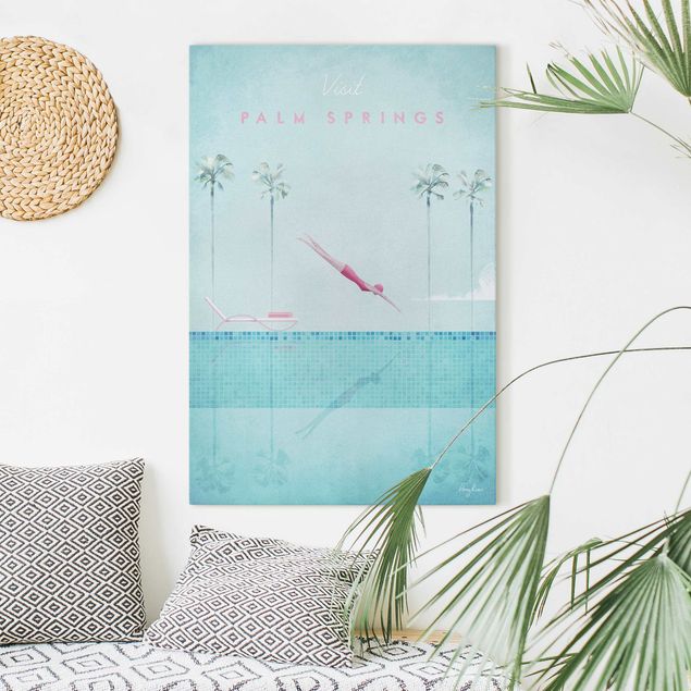 Print on canvas - Travel Poster - Palm Springs