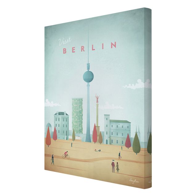 Print on canvas - Travel Poster - Berlin