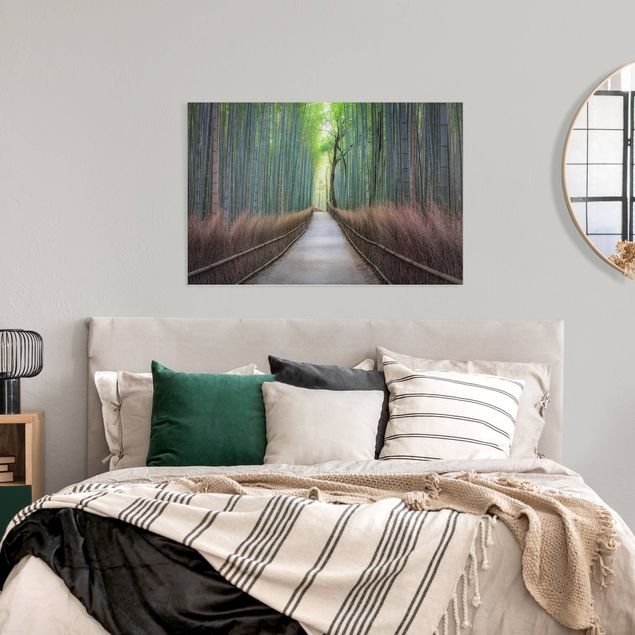 Print on canvas - The Path Through The Bamboo