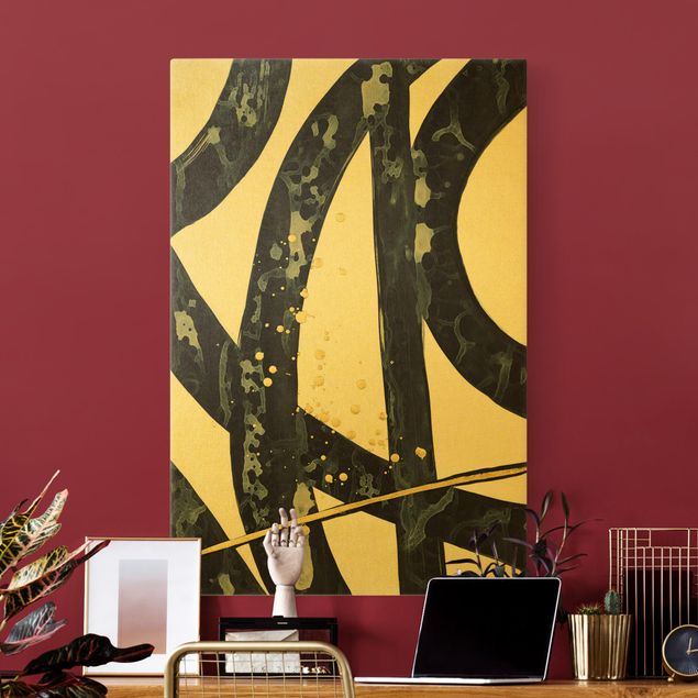 Canvas print gold - Onyx Gold