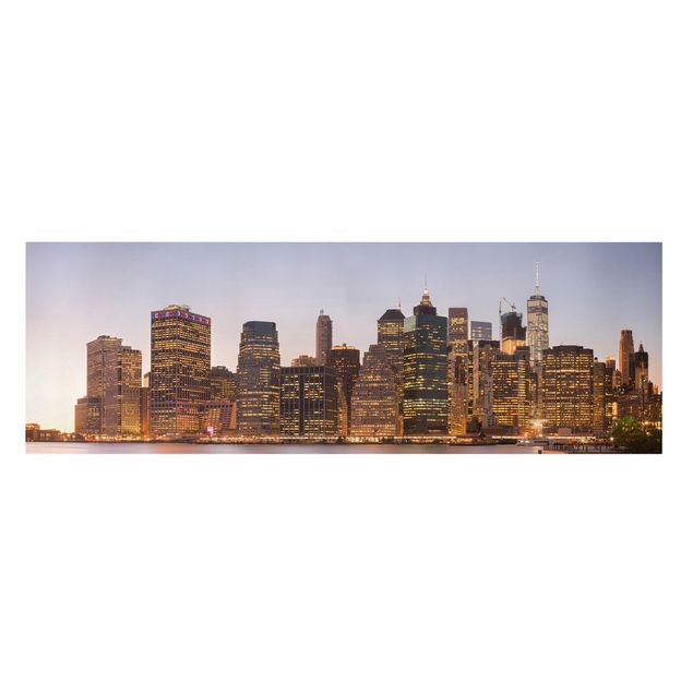 Print on canvas - View Of Manhattan Skyline